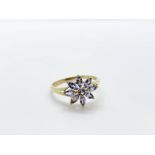 9ct gold tanzanite ring