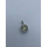 9ct gold lemon quartz pendant