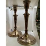 Pair of silver candlesticks