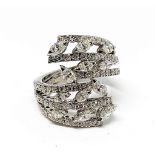 18ct white gold and diamond ring