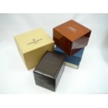 3 x assorted watch boxes