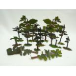 Vintage cast metal modellers trees