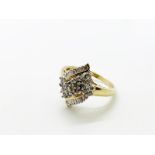 9ct gold diamond ring