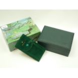 Rolex watch box and suede pouch