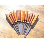 x13 Victorian wood chisels