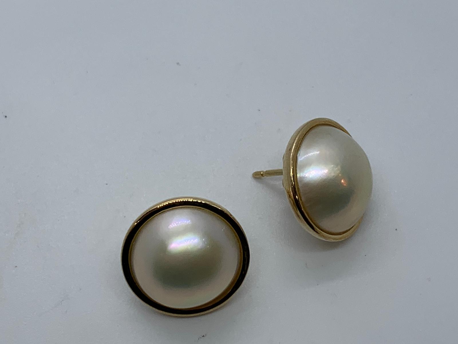 9ct pearl earrings
