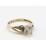 9ct gold CZ ring