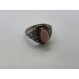 Silver Cornelian ring