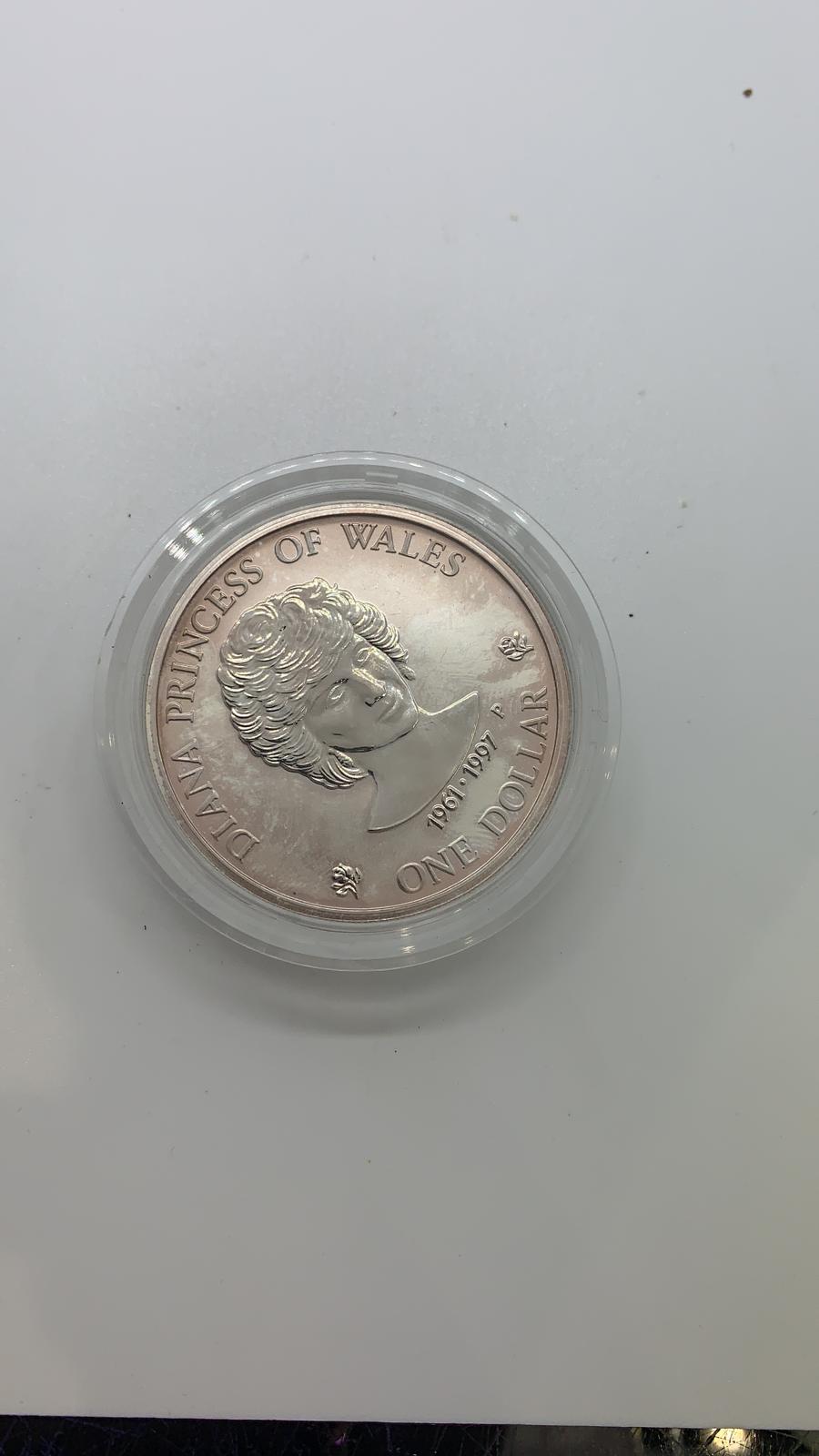 Fine silver Cook Islands one dollar