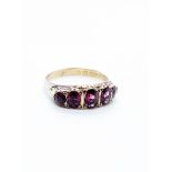 9ct gold garnet ring