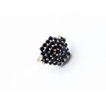 9ct gold sapphire ring