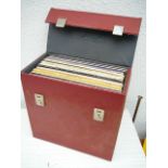 Carry Case of Assorted LP Records