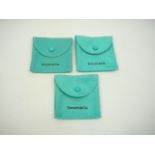 3 Tiffany and Co Suede Pouches