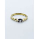 18ct gold diamond ring