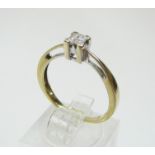 9ct white gold diamond ring