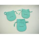 3 Tiffany and Co Suede Pouches