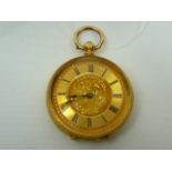 Ladies Antique Gold Fob Watch