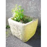 2 Composite Stone Planters