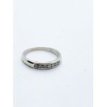 9ct white gold diamond ring