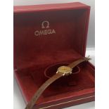 9ct gold ladies Omega watch