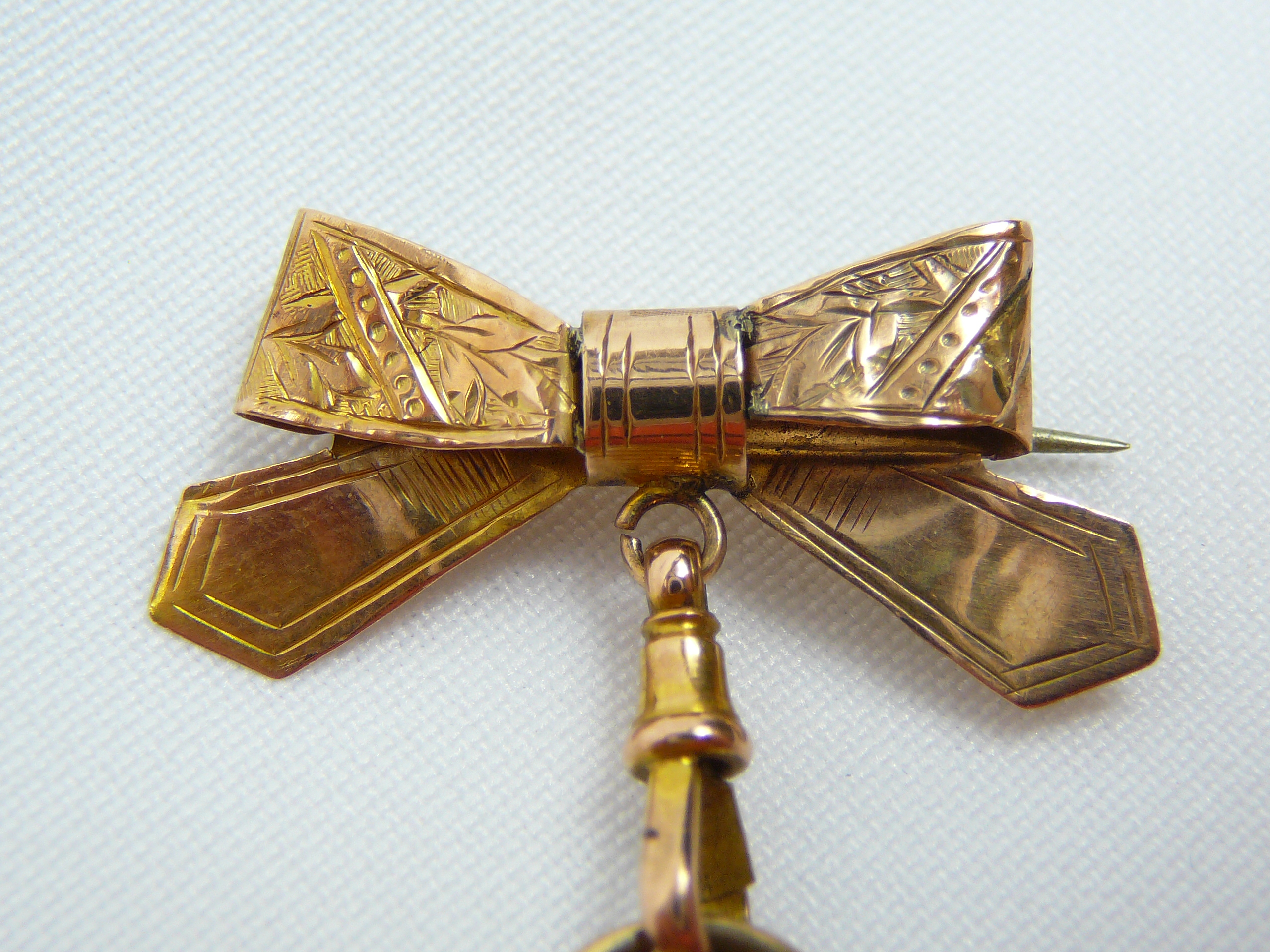 Ladies Antique Gold Brooch Fob Watch - Image 2 of 8