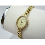 Ladies Gold Longines Wrist Watch