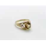 9ct gold citrine ring