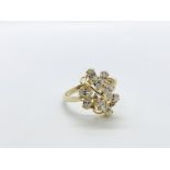 14ct gold CZ ring