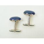 Pair of lapis lazuli cufflinks