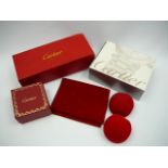 Assorted Cartier Boxes etc