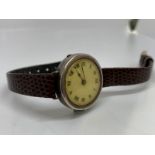 Silver wrist watch