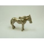 Silver horse charm