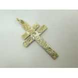 Silver cross pendant