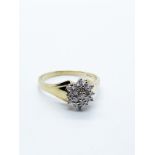 9ct gold diamond ring