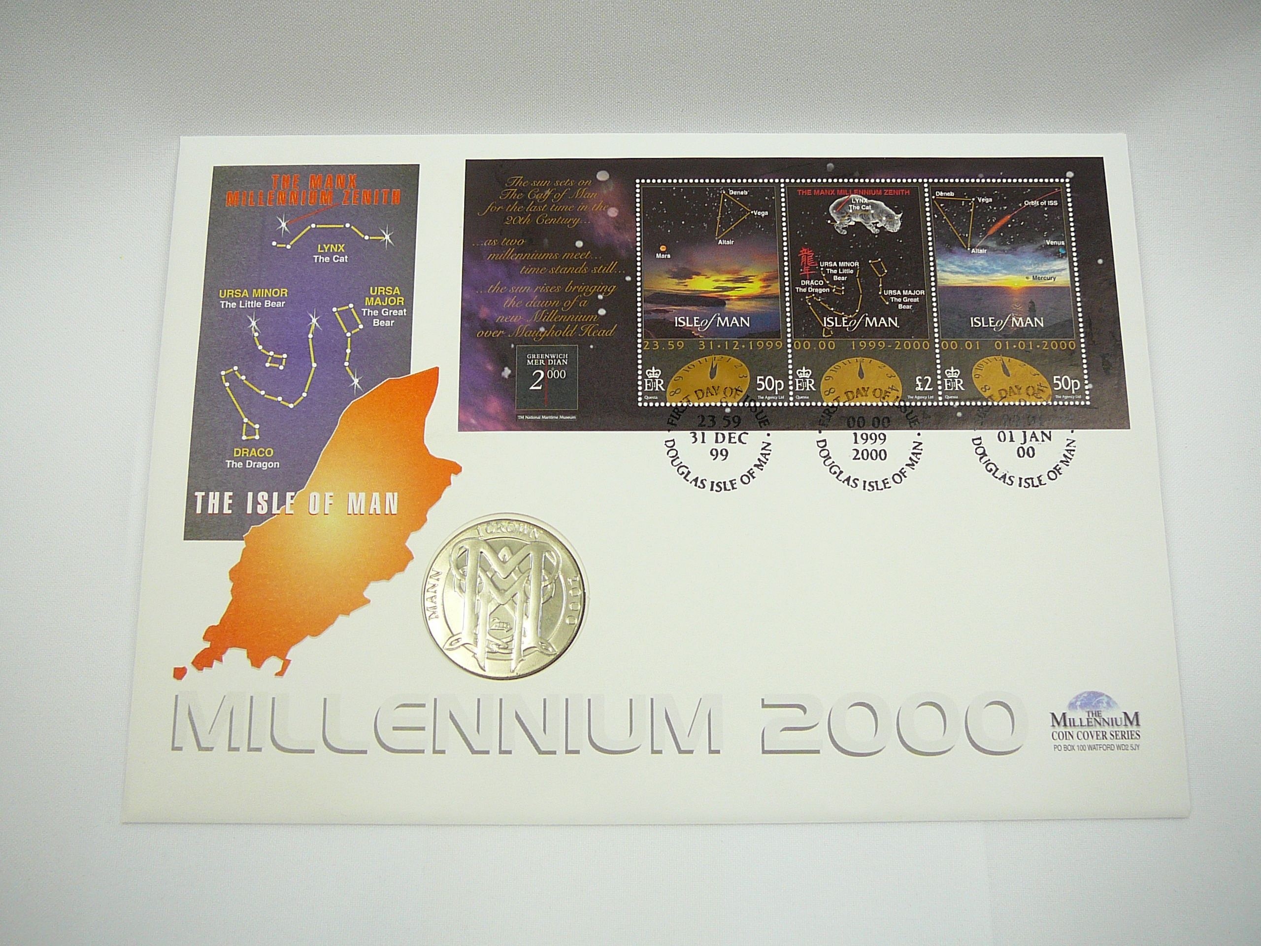 Millennium coin cover