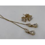 14ct CZ earrings