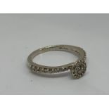 9ct white gold diamond ring