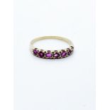 9ct gold ruby ring