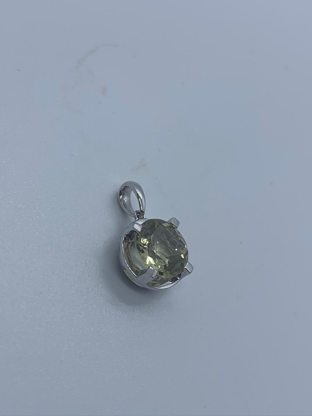 9ct white gold pendant - Image 2 of 2