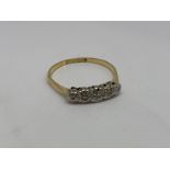 18ct gold platinum and diamond ring