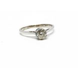 18ct white gold diamond ring