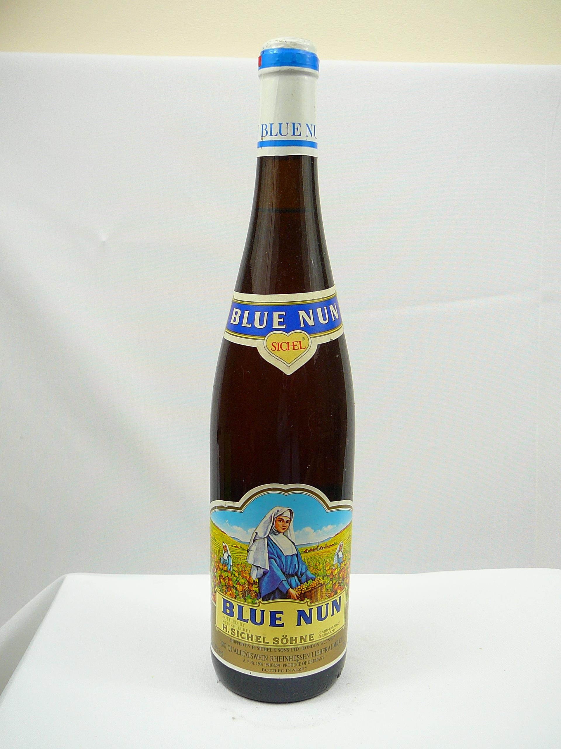10 bottles vintage Blue Nun Wine - Image 9 of 10