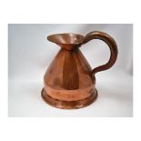 Victorian copper measure jug