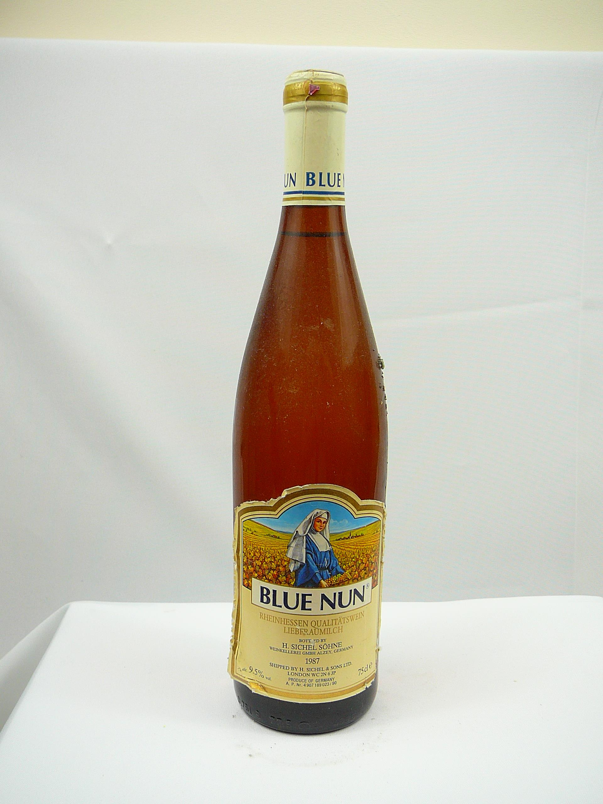 10 bottles vintage Blue Nun Wine - Image 5 of 10