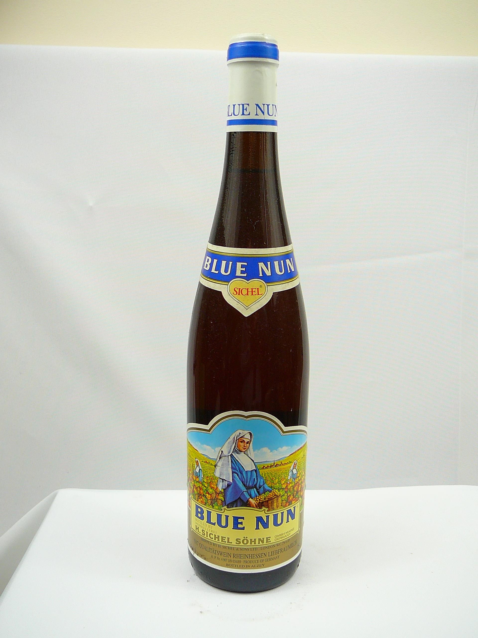 10 bottles vintage Blue Nun Wine - Image 7 of 10