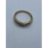 9ct gold CZ ring