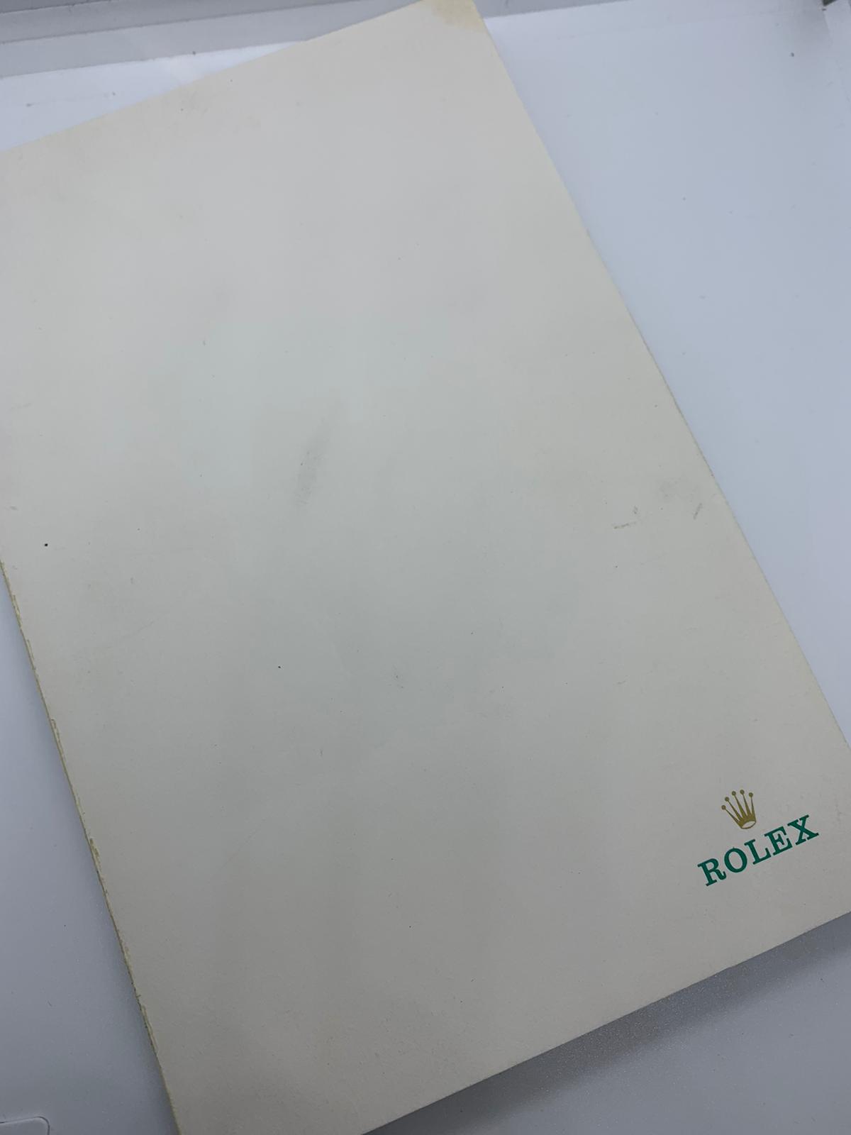 Rolex notebook