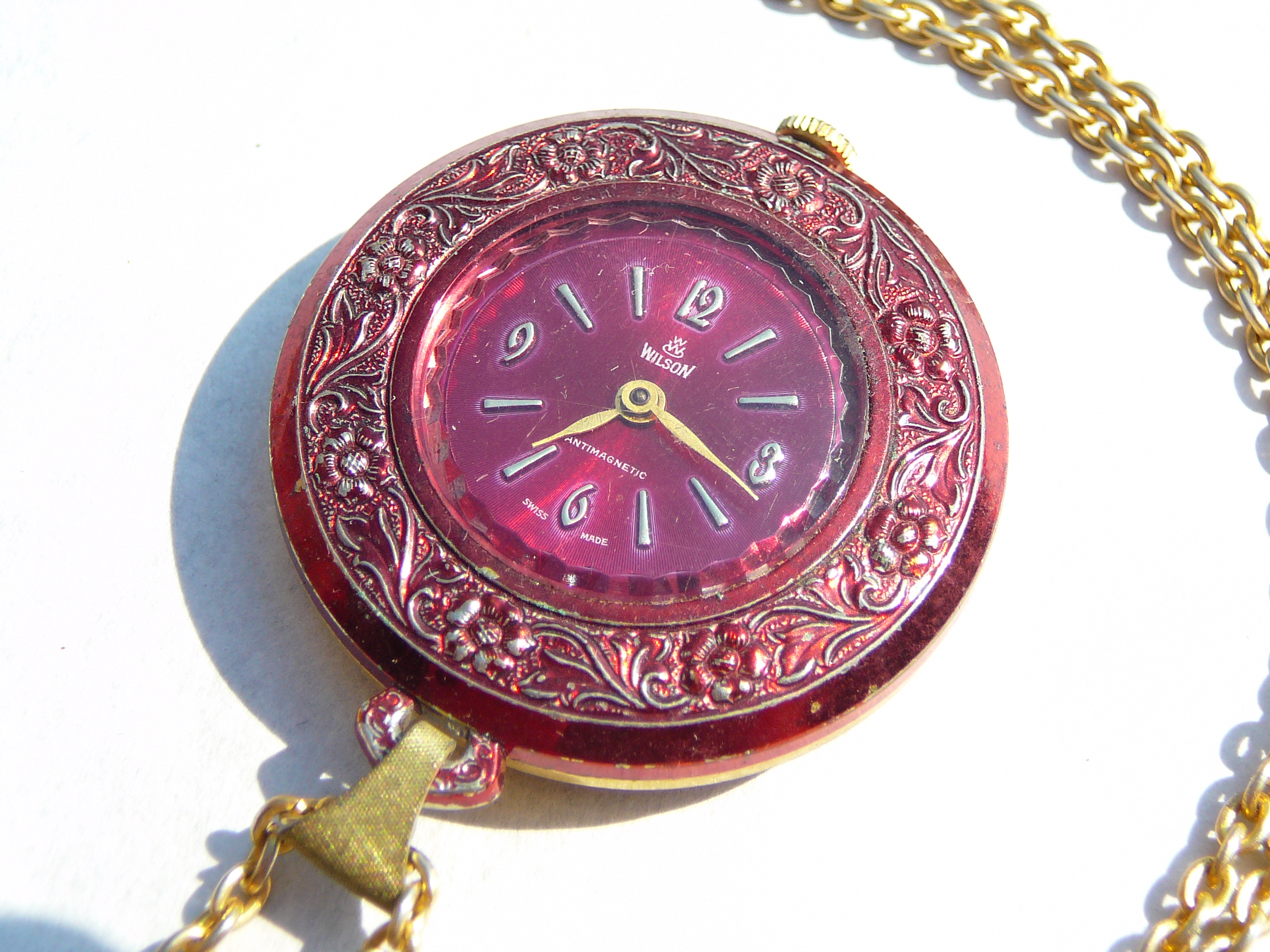 Ladies vintage pendant watch