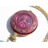 Ladies vintage pendant watch