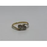 18ct gold platinum and diamond ring